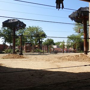 inside indoor viewing area
