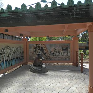 Historic rooftop from former giraffe house