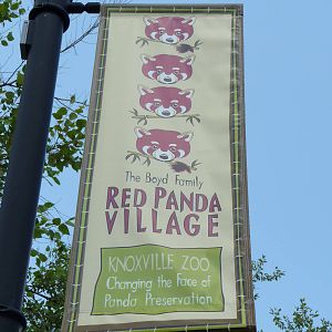 Red Panda Village Sign