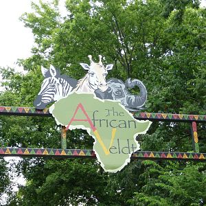 African Veldt - Entrance Sign