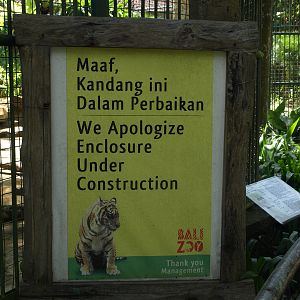 Empty enclosure signage
