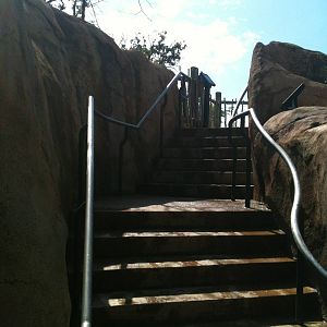 Africa-Stairs to the overlook.