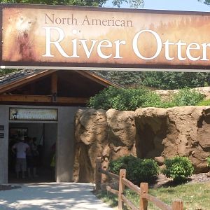 River otter-Entrance sign