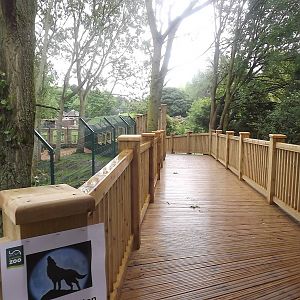 Iberian Wolf exhibit at Blackpool Zoo 16/06/12