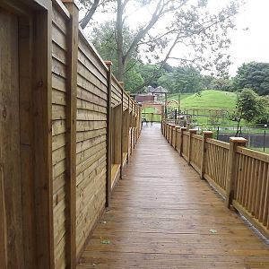 Iberian Wolf exhibit at Blackpool Zoo 16/06/12