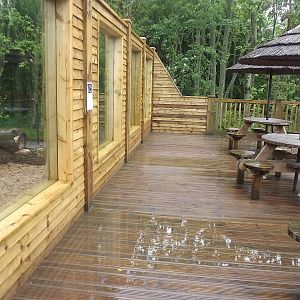 Iberian Wolf exhibit at Blackpool Zoo 16/06/12