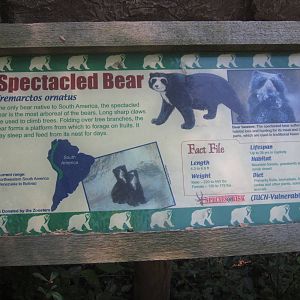 Jun. 2012-Spectacled bear sign