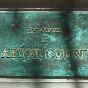 Bronx Zoo- Astor Court- Zoo Center Sign