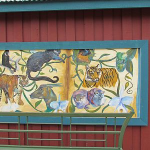 Asian Forest Sanctuary - Mural on Elephant Barn