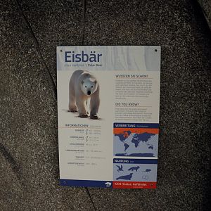 Polarbear sign at Hamburg
