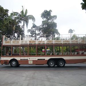 Double Decker Bus inside the zoo