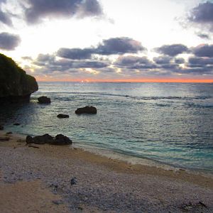 Sunset from Avatele Beach