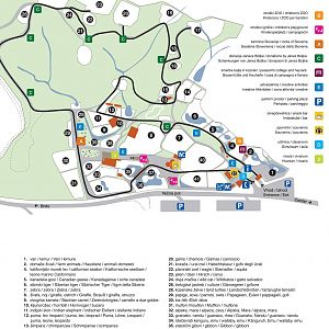 ZOO Ljubljana - Map of the ZOO