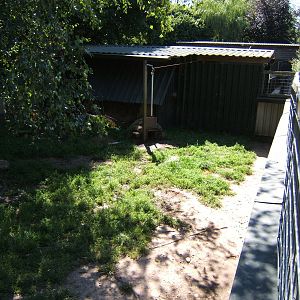View of European Otter enclosure