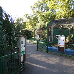 View of primate exhibits