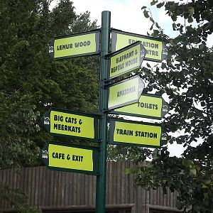 New signage at Blackpool Zoo 28/07/12