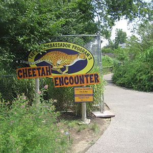 Jul. 2012-Cheetah Encounter Entrance Sign
