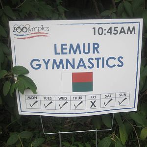 Jul. 2012-Zoolympics Sign