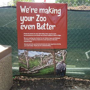Aug. 2012-Sign for Future Bear/Wild Dog exhibits