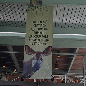 Banner Hanging In Loading Platform For Tour Buses