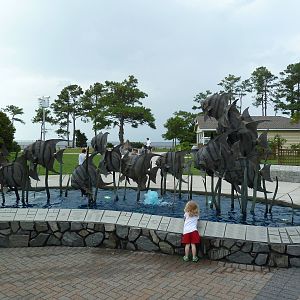 Fish Pool Statue (the same one at all 3 of the N.C. aquariums)