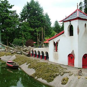 Macaque Exhibit at Amersfoort, 01/06/12