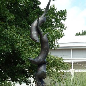 Marsh Pavilion - River Otter Sculpture