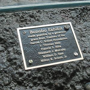 Aug. 2012-Bonobo Donation sign