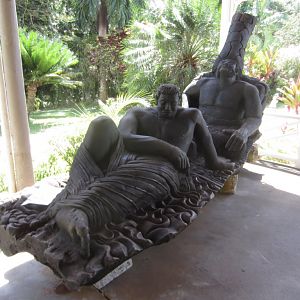 Carving of King Malietoa