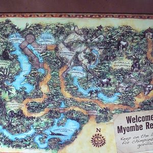 Myombe Reserve - Map