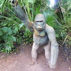 Myombe Reserve - Gorilla Statue