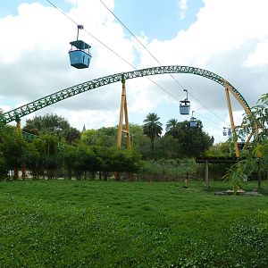 Thomson's Gazelle Exhibit + Rollercoaster + Sky Ride