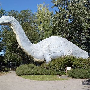 Dinny the Dinosaur - One-Time Zoo Mascot + Logo