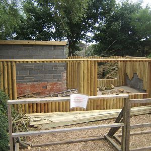 New Meerkat and Porcupine enclosure under construction