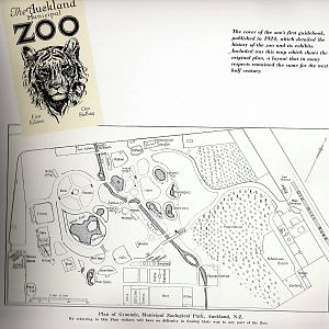 Auckland Zoo's first guide book and map
