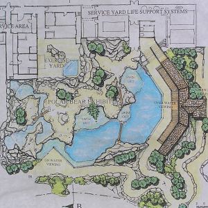 Polar bear exhibit plan - Seaworld Gold coast 2005