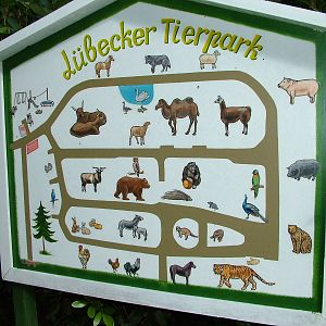 Map of Luebeck Tierpark 2007