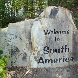 South America - Entrance Sign