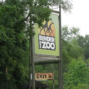 Binder Park Zoo Enterence Sign
