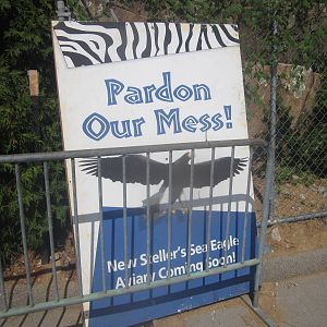 Sep. 2012-Steller's Sea Eagle aviary sign