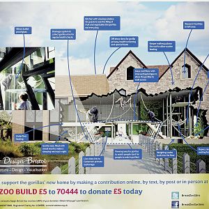 Poster about redevelopment of the Gorilla house