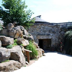 Entrance to the Giraffe house