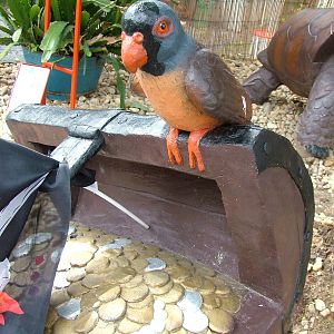 Mascarene Parrot Sculpture at Chleby, 26/08/12