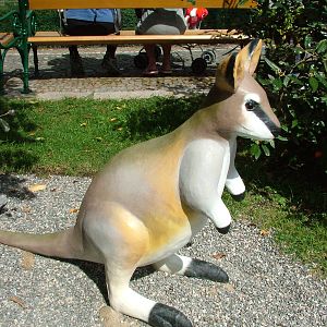 Toolache Wallaby Sculpture at Chleby, 26/08/12