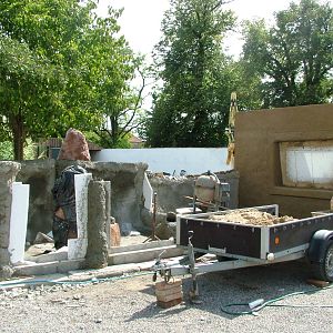 Construction at Chleby, 26/08/12