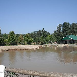 Small lake which happens to contain hippos