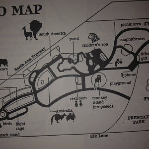 Old zoo map
