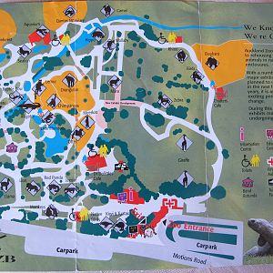 Auckland Zoo Map 1996