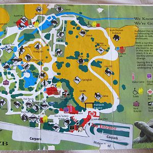 Auckland Zoo Map 1997