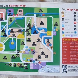 Auckland Zoo Map 1999